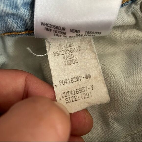 Hudson Elly Extra High Waisted Tapered Crop Jeans - Size: 29 - Picture 6 of 6